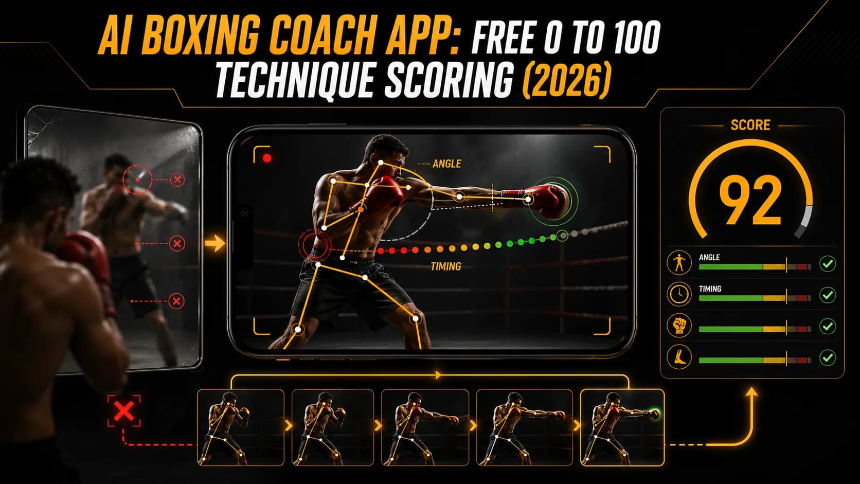Приложение AI-тренер по боксу: как анализ с камеры телефона на самом деле оценивает вашу технику (2026)
