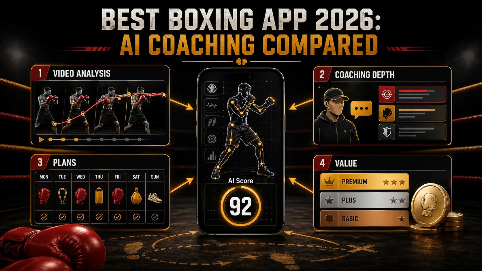 Лучшее приложение для бокса 2026: Сравнение AI-тренеров