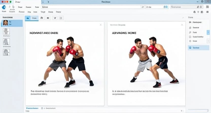 A split-screen image showing a simple shadowboxing pose vs. a complex, loaded movement like a plyometric push-up