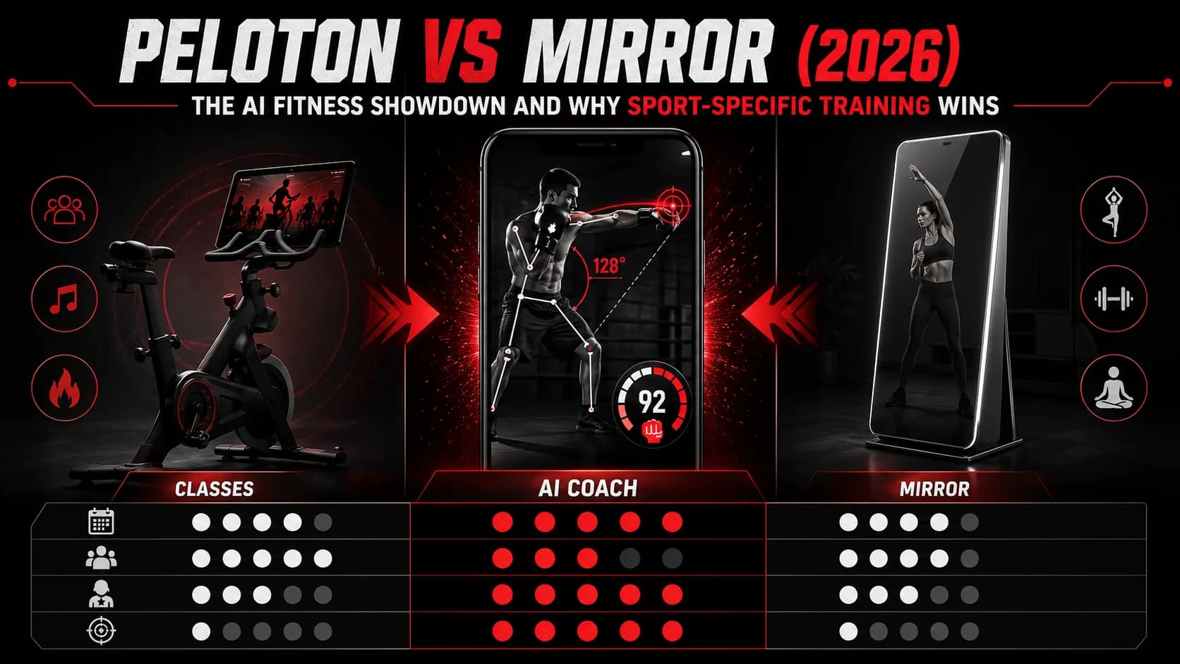 Peloton против Mirror (2026): Почему это сравнение больше не работает для спортсменов