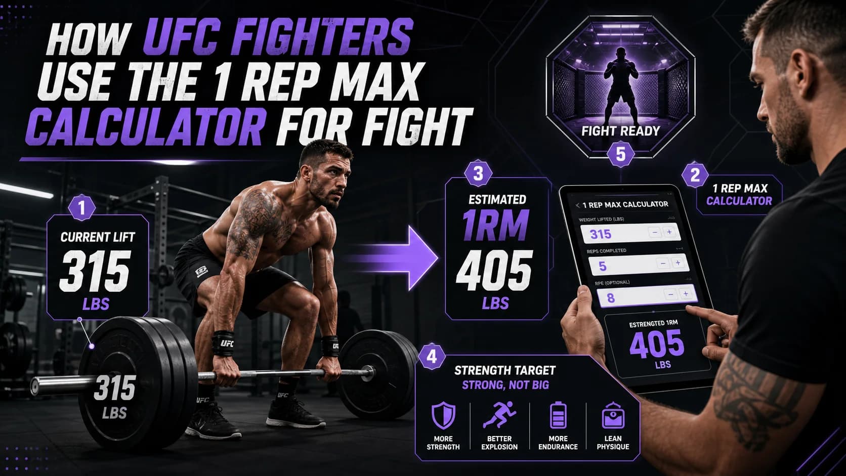 How UFC Fighters Use the 1 Rep Max Calculator for Fight Strength