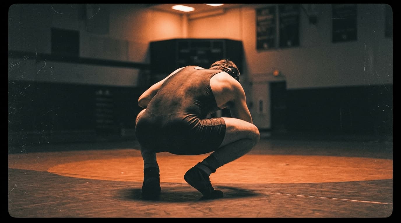 College Wrestling ritual object, tri-prsta