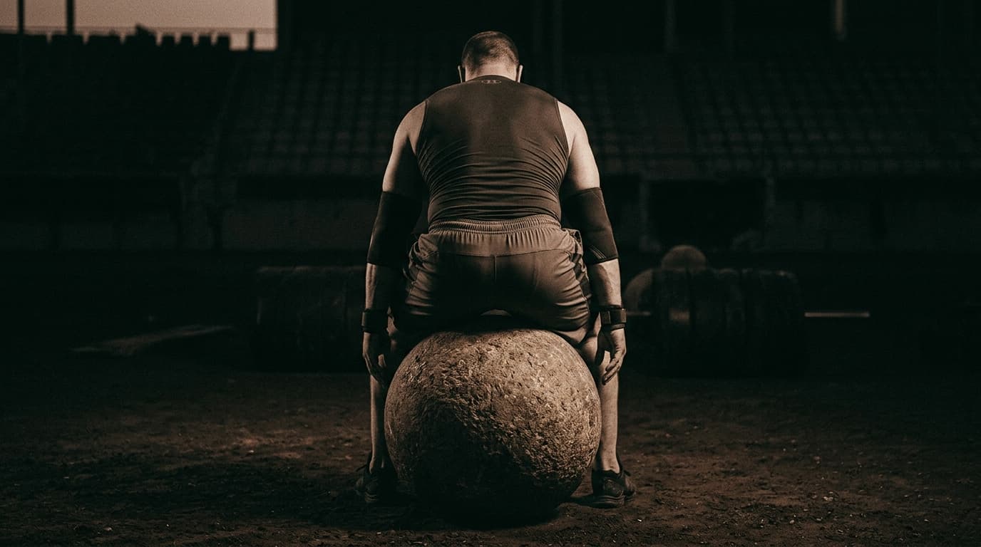 Strongman ritual object, tri-prsta